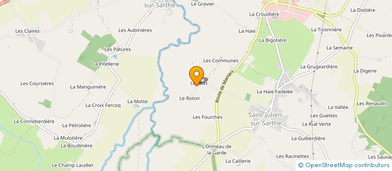 localisation de l'entreprise MADAME JULIETTE RUSSEAU à SAINT-JULIEN-SUR-SARTHE