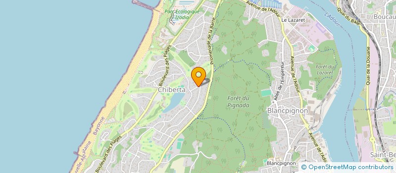 localisation de l'entreprise MADAME JULIETTE SAINT AMON  ANGLET