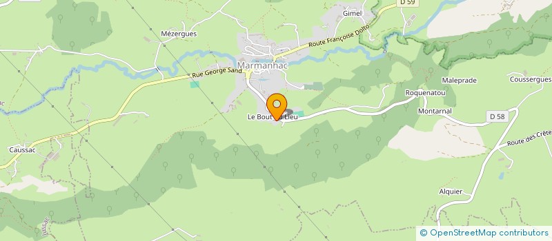 localisation de l'entreprise MADAME JULIETTE SARRET à MARMANHAC