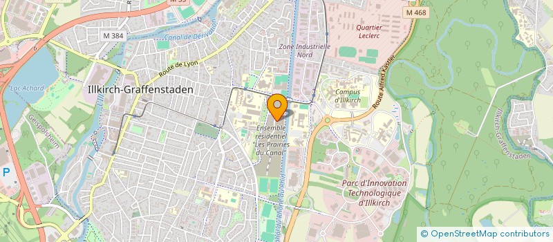 localisation de l'entreprise MADAME JULIETTE SCHWARTZ  ILLKIRCH-GRAFFENSTADEN