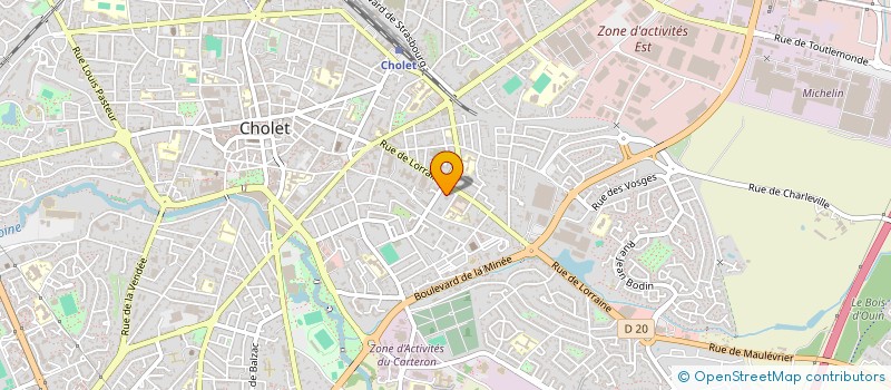 localisation de l'entreprise MADAME JULIETTE SOURICE  CHOLET