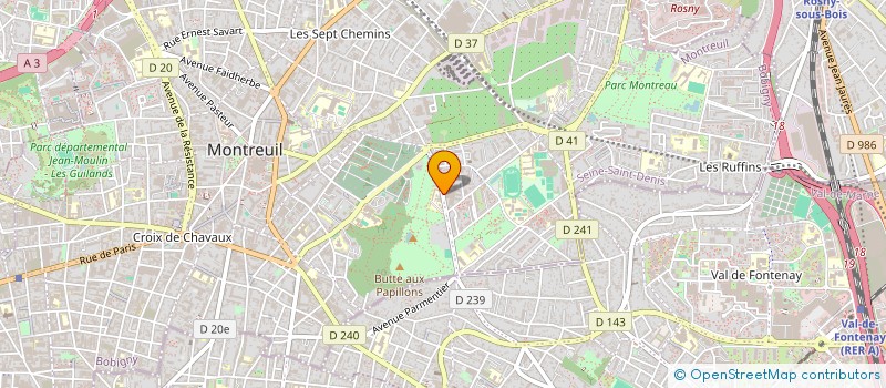 localisation de l'entreprise MADAME JULIETTE STUDER  MONTREUIL