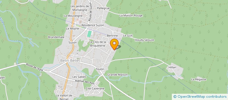 localisation de l'entreprise MADAME JULIETTE SULLETIS  BELIN-BELIET