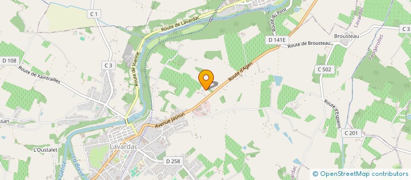 localisation de l'entreprise MADAME JULIETTE TASTET  LAVARDAC
