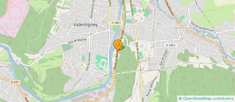 localisation de l'entreprise MADAME JULIETTE TOMASETTI  BONDEVAL