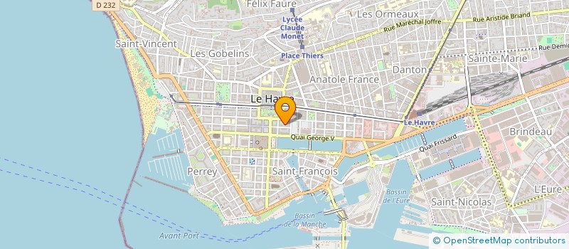 localisation de l'entreprise MADAME JULIETTE TOUCHE  LE HAVRE