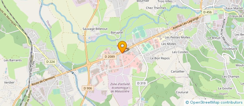 localisation de l'entreprise MADAME JULIETTE TOURNAIRE à THIERS