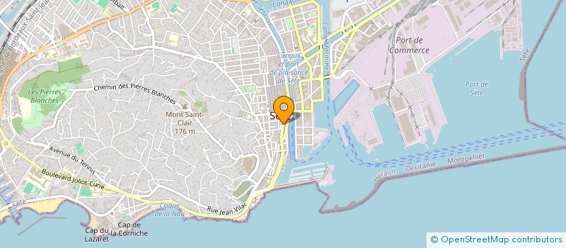 localisation de l'entreprise MADAME JULIETTE TRICAUD  SETE