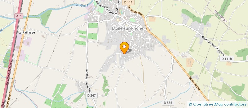 localisation de l'entreprise MADAME JULIETTE TRINQUAND  ETOILE-SUR-RHONE