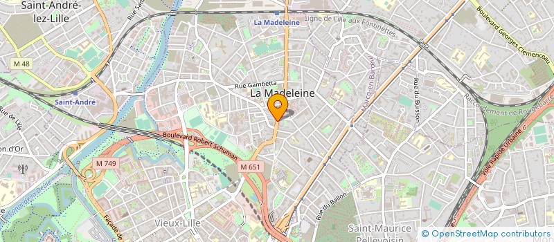 localisation de l'entreprise MADAME JULIETTE VAN GUCHT à LA MADELEINE