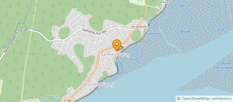 localisation de l'entreprise MADAME JULIETTE VEBER  LEGE-CAP-FERRET