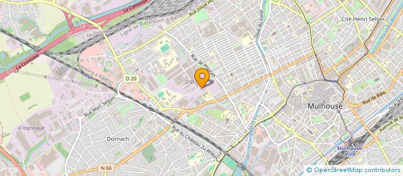 localisation de l'entreprise MADAME JULIETTE VERGNE  MULHOUSE