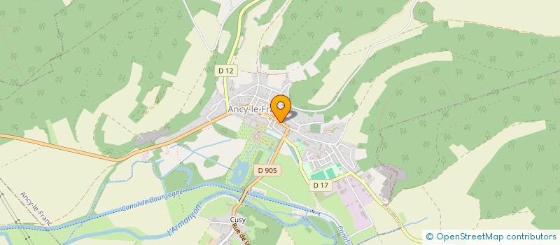 localisation de l'entreprise MADAME JULIETTE VIVIER à ANCY-LE-FRANC