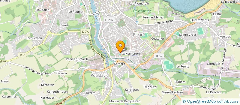 localisation de l'entreprise MADAME JULIETTE VONG  DOUARNENEZ