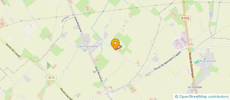 localisation de l'entreprise MADAME JULIETTE WEXSTEEN  ZERMEZEELE