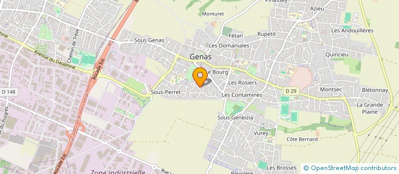 localisation de l'entreprise MADAME JULINE AMIARD  GENAS