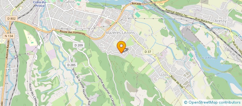 localisation de l'entreprise MADAME JULINE JUNCA  MAZERES-LEZONS