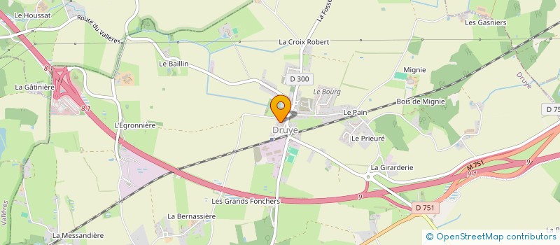 localisation de l'entreprise MADAME JULINE TAFFONNEAU  DRUYE