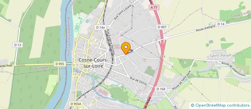 localisation de l'entreprise MADAME JULY LESAGE à COSNE-COURS-SUR-LOIRE