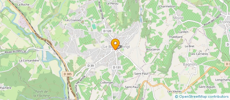 localisation de l'entreprise MADAME JULY NOYEL  VAL D'OINGT