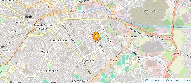 localisation de l'entreprise MADAME JULYA HERY  ROUBAIX