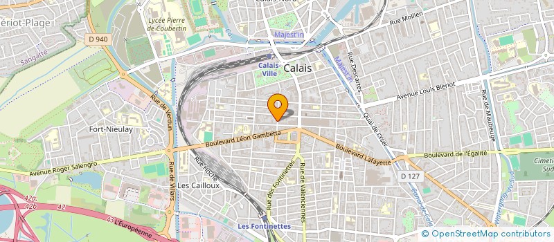 localisation de l'entreprise MADAME JULYANA HERMEL  CALAIS