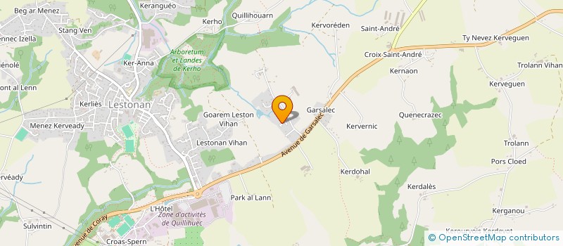 localisation de l'entreprise MADAME JULYANA TOLAR  ERGUE-GABERIC