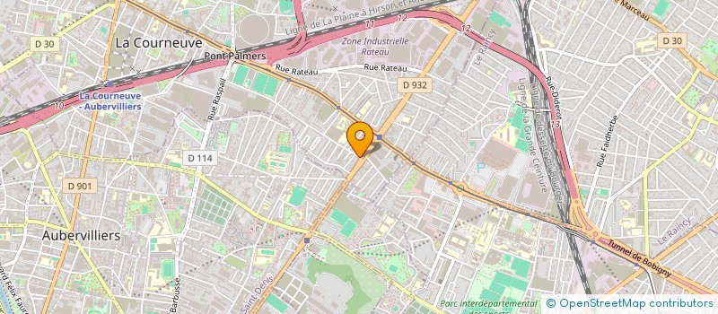 localisation de l'entreprise MADAME JUMA DAS à LA COURNEUVE