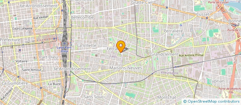 localisation de l'entreprise MADAME JUNE GIRAUD  VILLEURBANNE