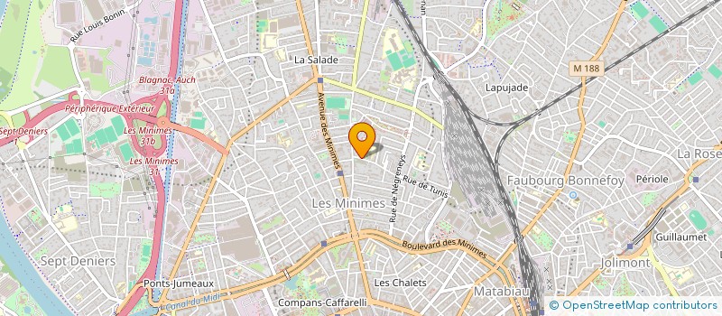 localisation de l'entreprise MADAME JUNIE BRIFFAZ à TOULOUSE