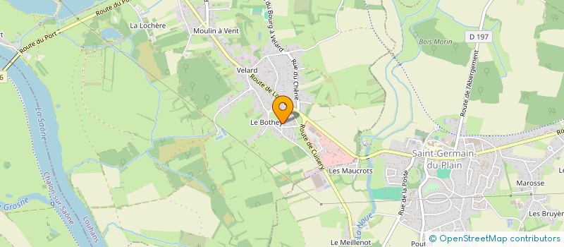 localisation de l'entreprise MADAME JURACI GONCALVES  OUROUX-SUR-SAONE