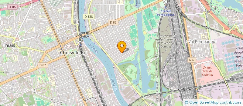 localisation de l'entreprise MADAME JUSTINA FONSECA MORGADO DOS SANTOS  CHOISY LE ROI