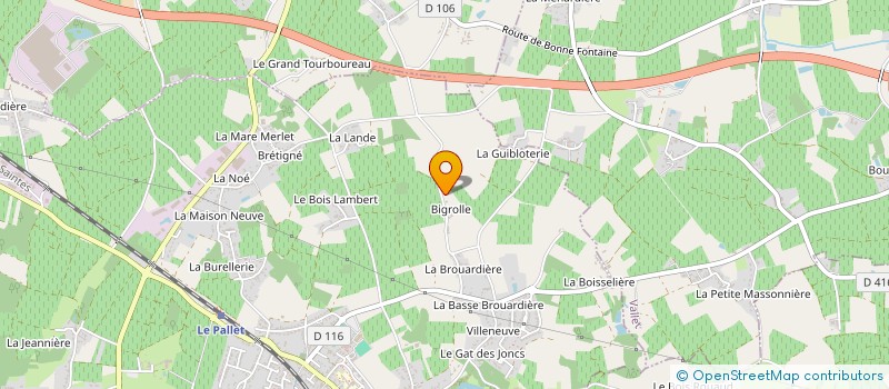 localisation de l'entreprise MADAME JUSTINA KIBENGA  LE PALLET