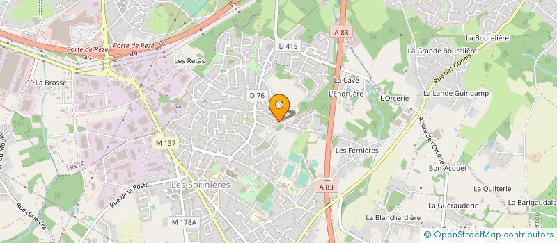 localisation de l'entreprise MADAME JUSTINA UBOTOR à LES SORINIERES