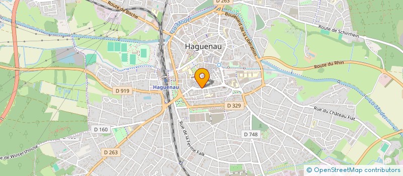 localisation de l'entreprise MADAME JUSTINE ABRAHAM  HAGUENAU