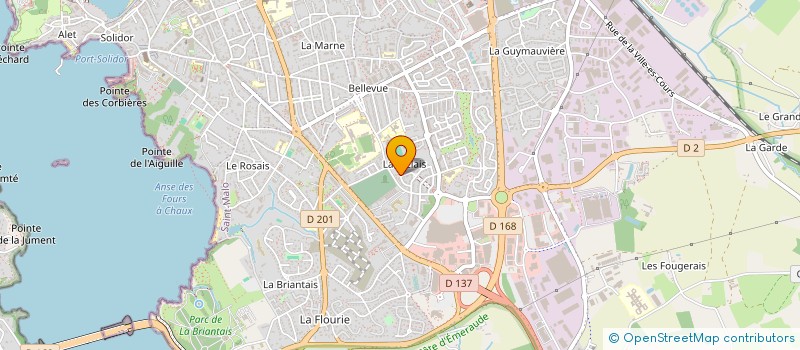 localisation de l'entreprise MADAME JUSTINE AGOSTINELLI  SAINT-MALO