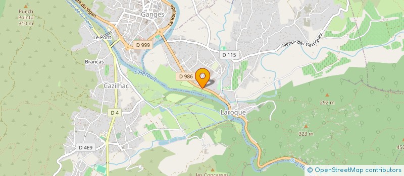 localisation de l'entreprise MADAME JUSTINE AGRANIER  LAROQUE