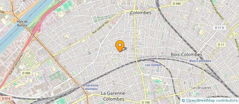 localisation de l'entreprise MADAME JUSTINE ALBUIXECH  COLOMBES