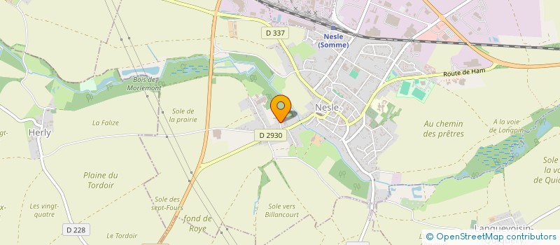 localisation de l'entreprise MADAME JUSTINE ALEXANDRE  HAM