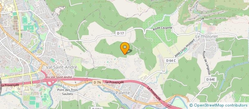 localisation de l'entreprise MADAME JUSTINE ANDANSON  LE THOLONET