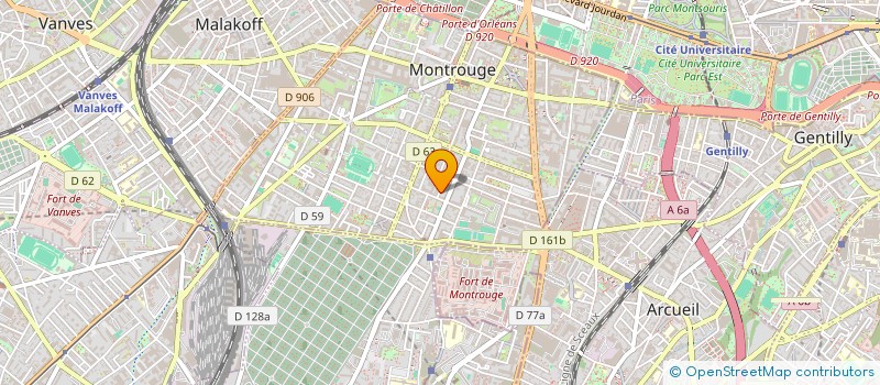 localisation de l'entreprise MADAME JUSTINE ANDRO à MONTROUGE
