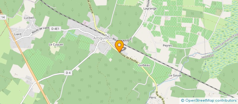 localisation de l'entreprise MADAME JUSTINE ARNAUD  SAINT-GERMAIN-D'ESTEUIL