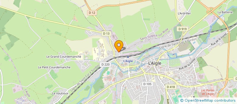 localisation de l'entreprise MADAME JUSTINE ARNOULT à L'AIGLE