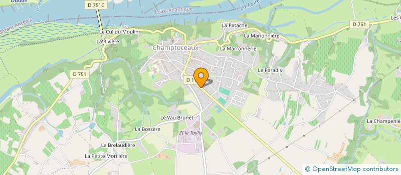 localisation de l'entreprise MADAME JUSTINE ARTAUD à MONTREVAULT-SUR-EVRE