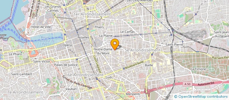 localisation de l'entreprise MADAME JUSTINE ATTIAS  MARSEILLE