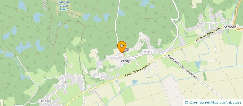 localisation de l'entreprise MADAME JUSTINE ATTYASSE  PORTE-DES-BONNEVAUX