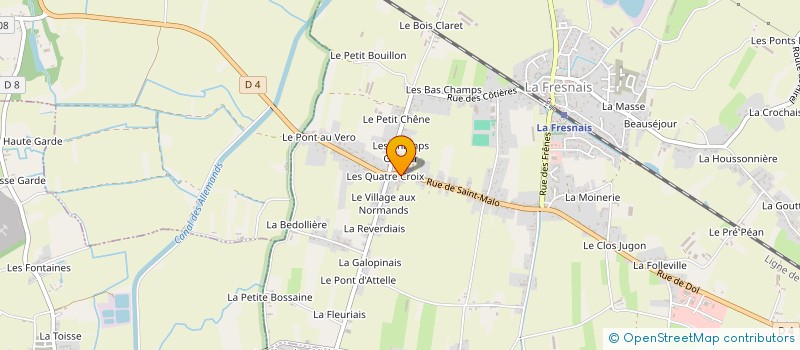 localisation de l'entreprise MADAME JUSTINE AUBAUX  LA FRESNAIS