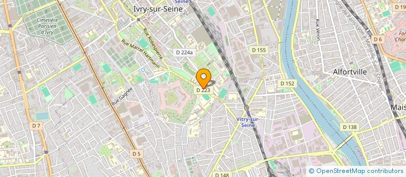 localisation de l'entreprise MADAME JUSTINE AUBERT  IVRY-SUR-SEINE