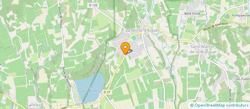 localisation de l'entreprise MADAME JUSTINE AUBERT  LA MOTTE-D'AIGUES