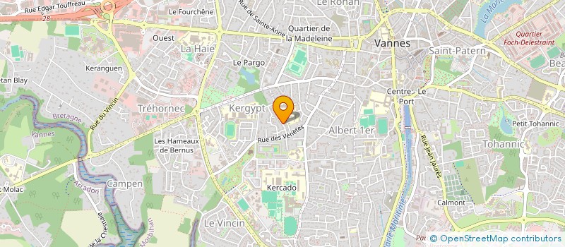 localisation de l'entreprise MADAME JUSTINE AUDOYER à VANNES
